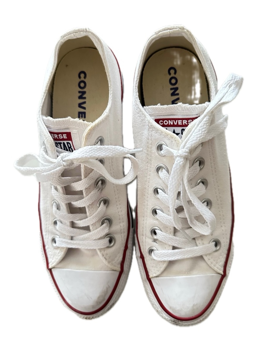 Converse All Star Chuck Taylor Low Top Ox White Sneaker Skater Unisex W7 M5